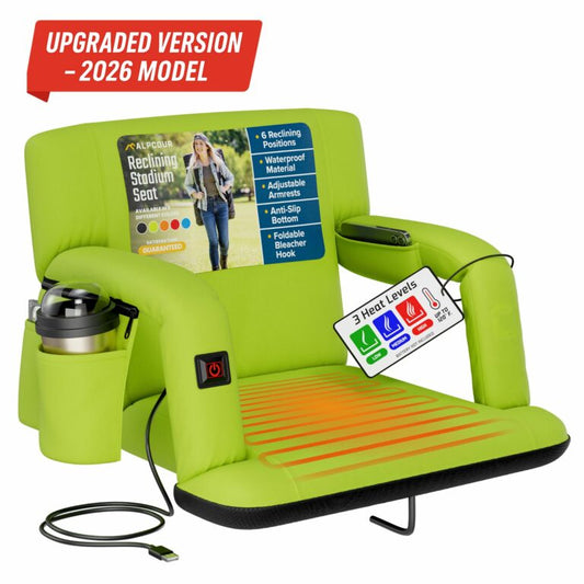 Black heated car seat cover with remote control and cup holder on a white background