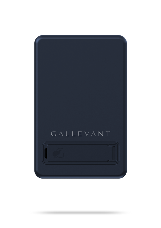 Green case with floral designs and 'GALLEVANT' branding on a white background