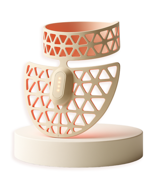 Geometrically patterned lamp with a white base on a white background