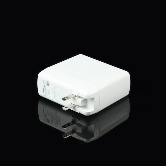 3-In-1 Wall Charger and 10,000mAh Portable Power Bank with Digital Display - White