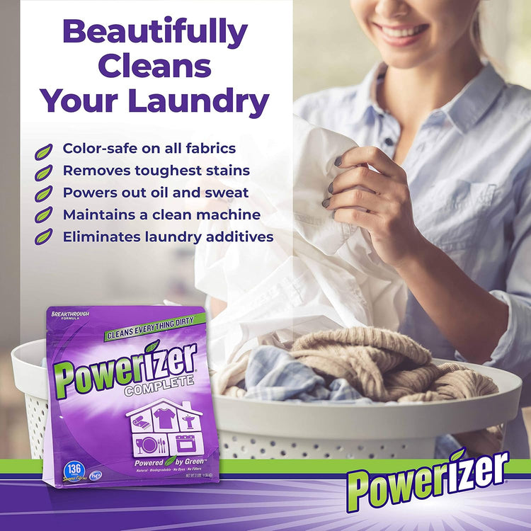 Powerizer Complete All-Natural All-Purpose Detergent - 3 lb + Squirt Bottle