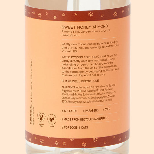 Leave-In Detangler - Sweet Honey Almond - 8oz