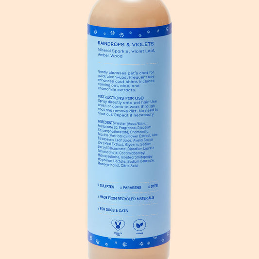 Waterless Bath - Raindrops & Violets - 8oz