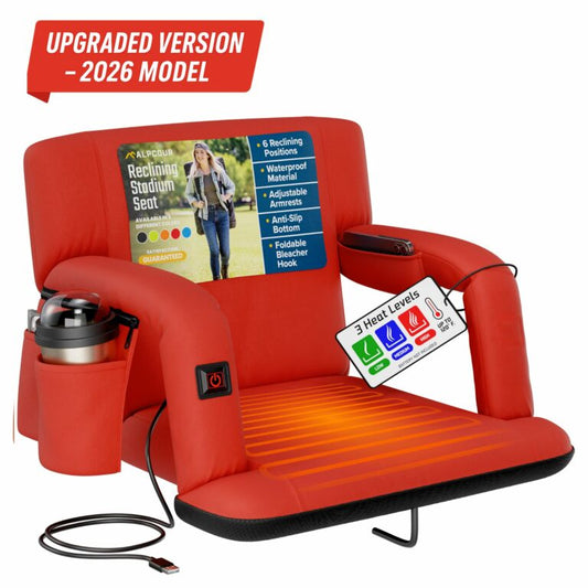 Black heated car seat cover with remote control and cup holder on a white background