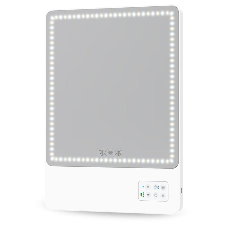 RIKI SKINNY DUO, acclaimed LED vanity mirror with 5 dimming stages, Bluetooth and phone holder - RIKI LOVES RIKI