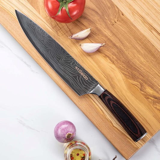 SEIDO Knives Signature Japanese Master Chef Knife Set, 8-piece culinary knife set main)