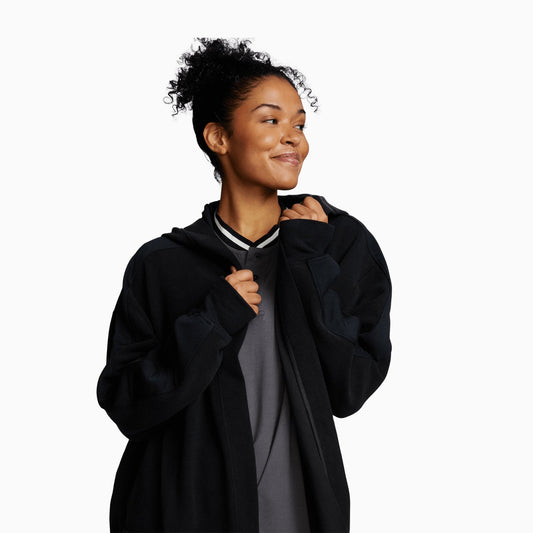 Black Soffle Waffle Lightweight Robe