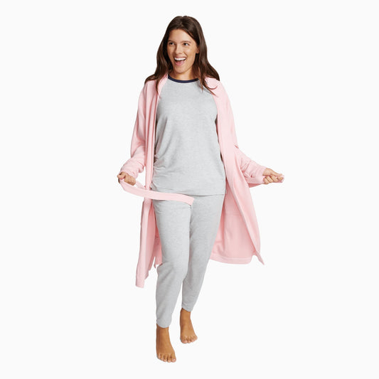 Flamingo Soffle Waffle Lightweight Robe