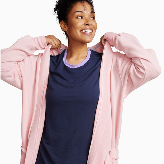 Flamingo Soffle Waffle Lightweight Robe