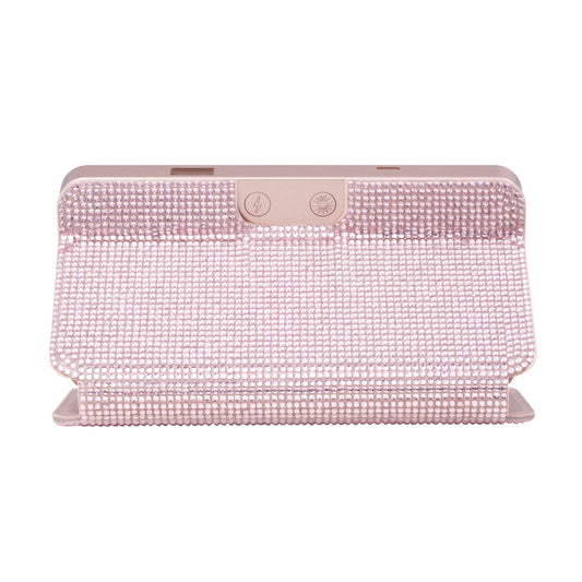 Cover of the rose gold Sparkle RIKI Powerful LED-lighted mirror and power bank by RIKI LOVES RIKI, adding sophistication to your beauty routine.