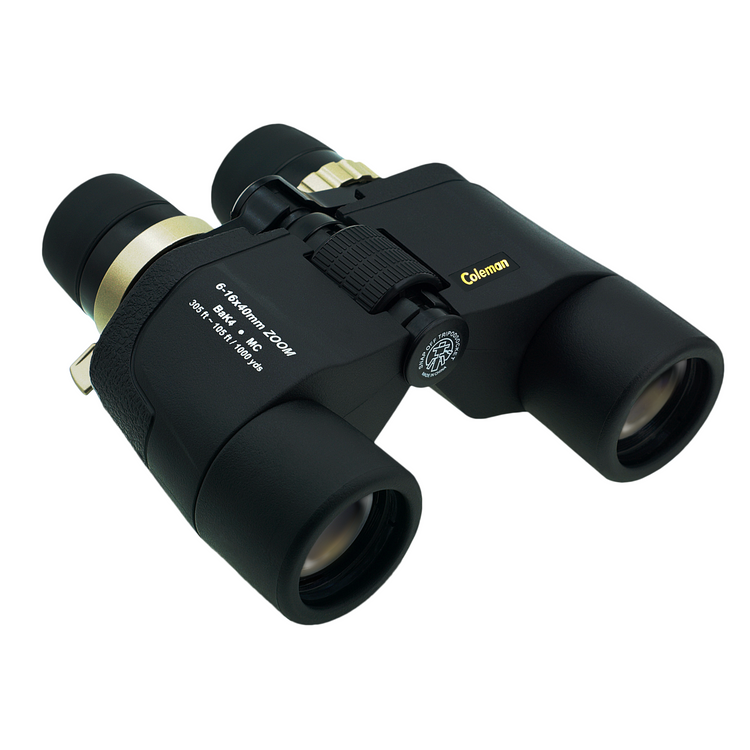 COLEMAN 6-16x40 Full Size Zoom Binoculars - Black
