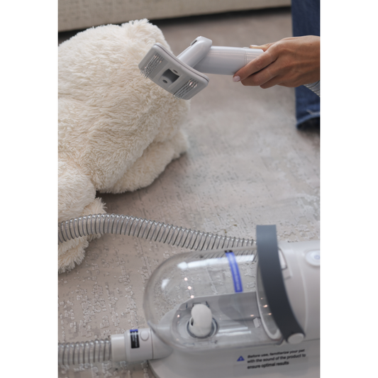 Medical device with hose on a green background