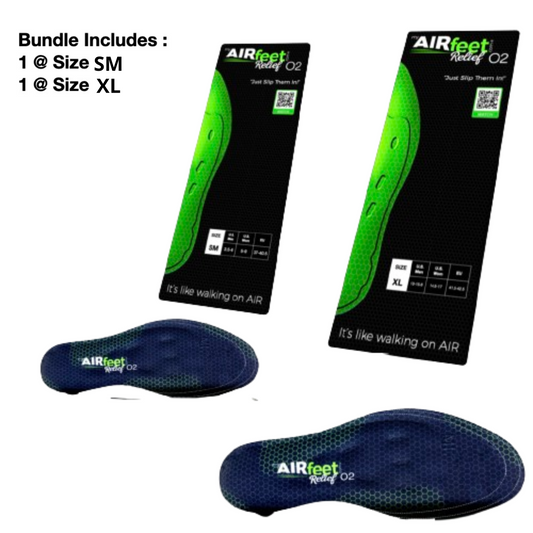 AIRfeet RELIEF O2, 2 Pair Bundle