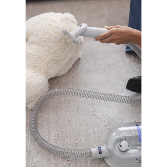 Medical device with hose on a green background