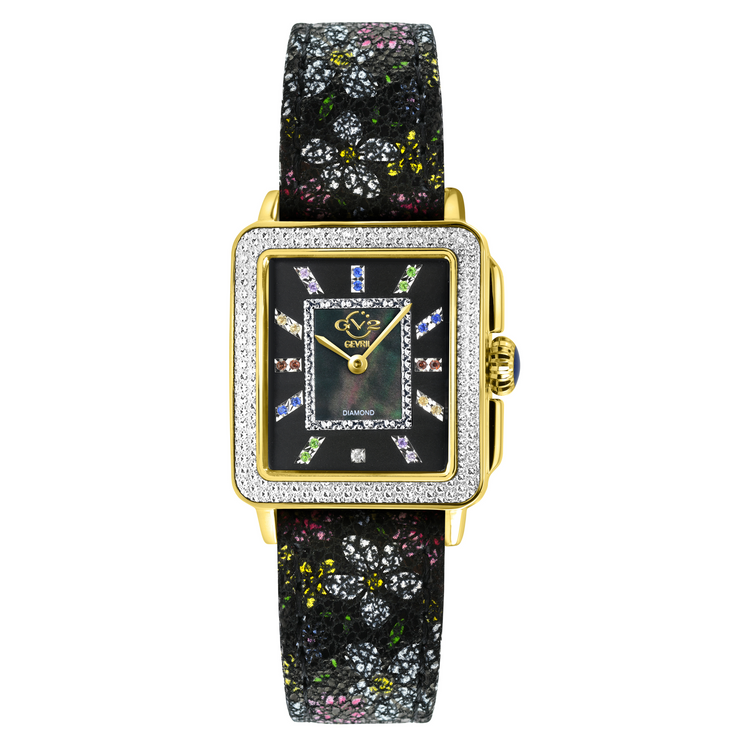 GV2 Women's Padova Gemstone Swiss Diamond Watch