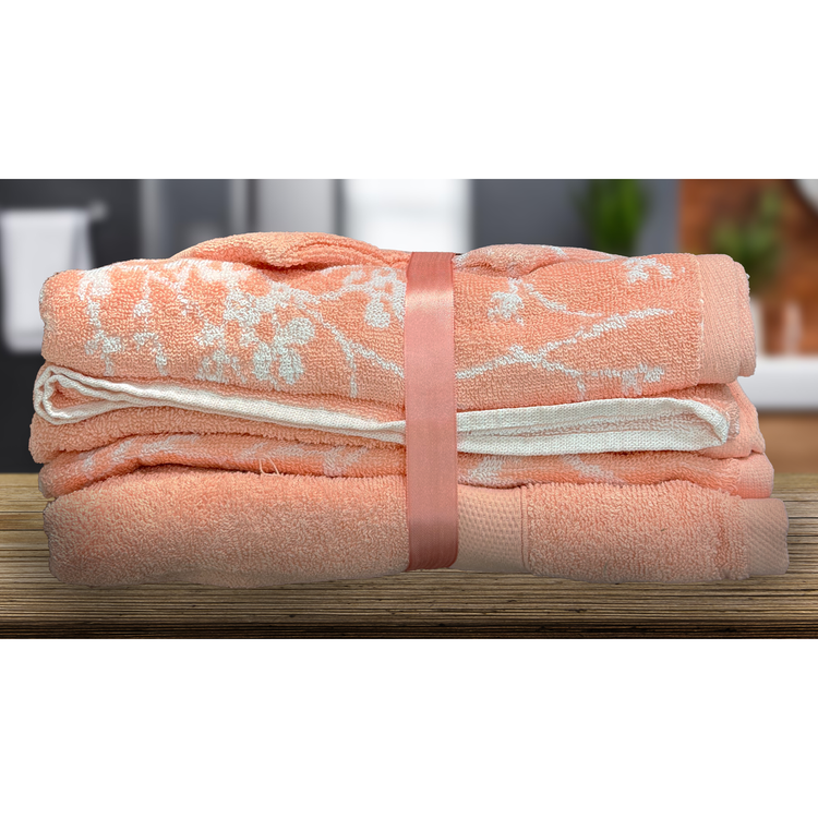 100% Cotton Foliage 6Pc Bath Towel Set