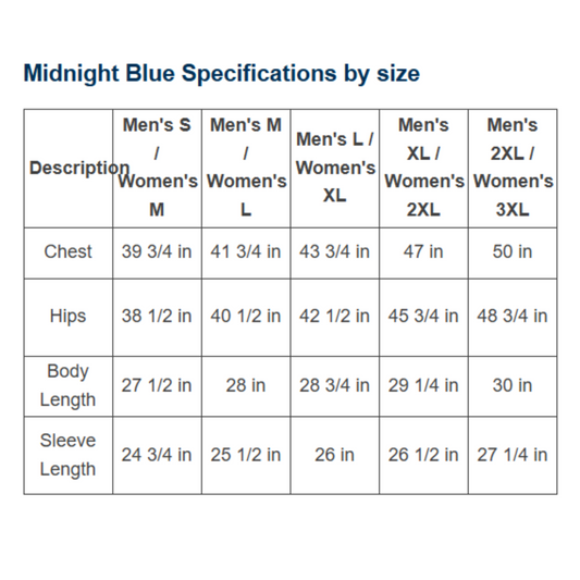 Classic Long Sleeve Hoodie Sun Shirt - Midnight Blue