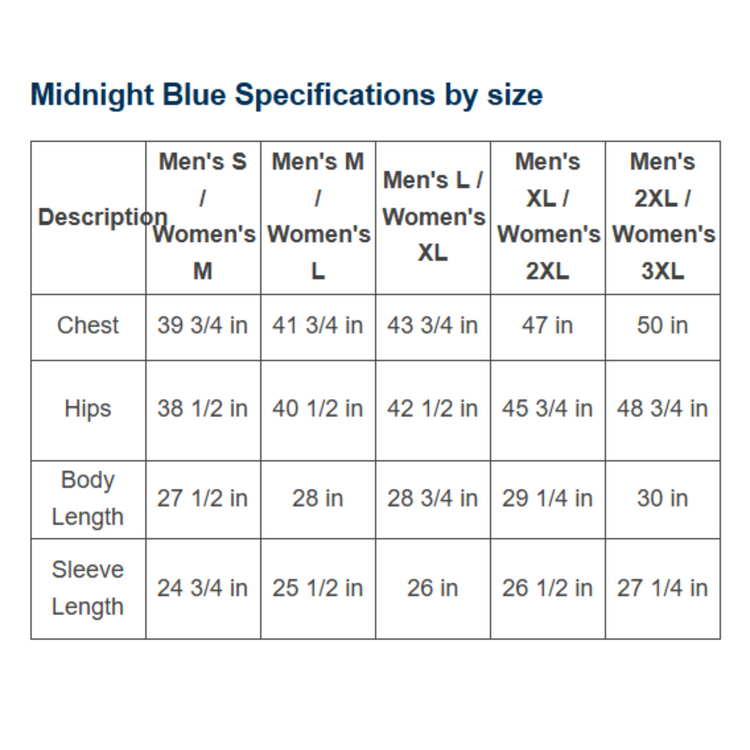 Classic Long Sleeve Hoodie Sun Shirt - Midnight Blue