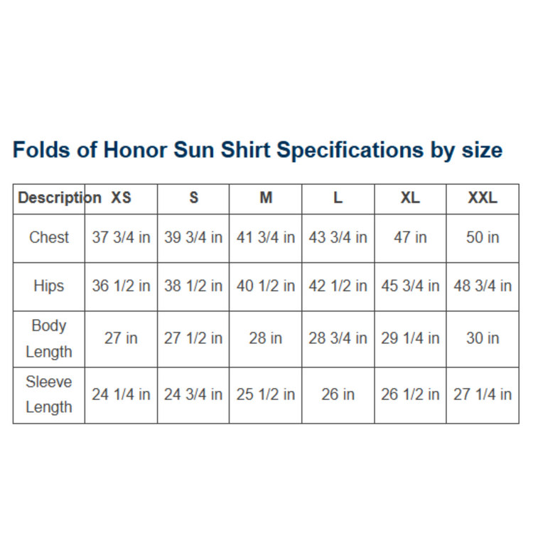 Folds of Honor Long Sleeve Hoodie Sun Shirt – Liberty