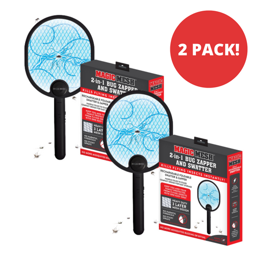 SPECIAL OFFER 2 PACK: 2-in-1 Zapper and Swatter- NEW DESIGN!