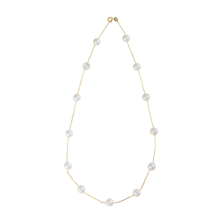 Tin Cup Freshwater Pearl Necklace 16/18" Adjustable