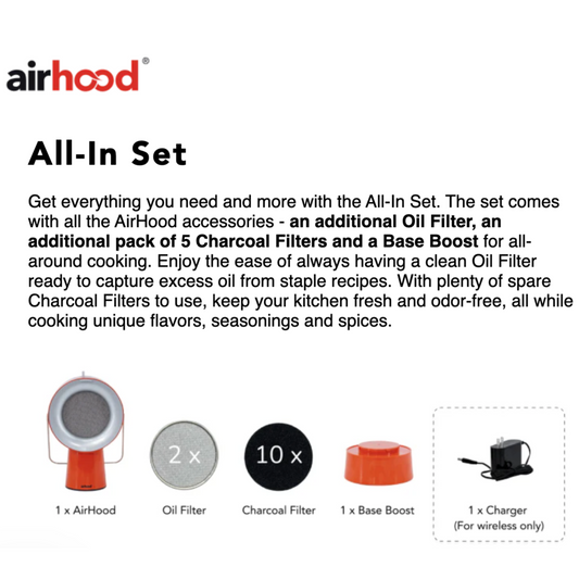 Red and white Airhood speaker on a white background