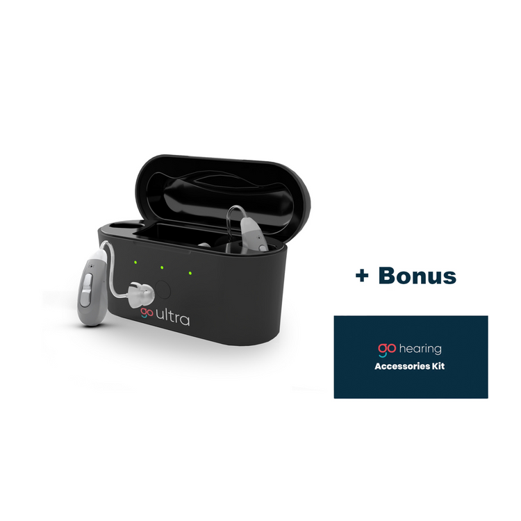 Ultra OTC Hearing Aids with Crystal Clear Sound & Charging Case