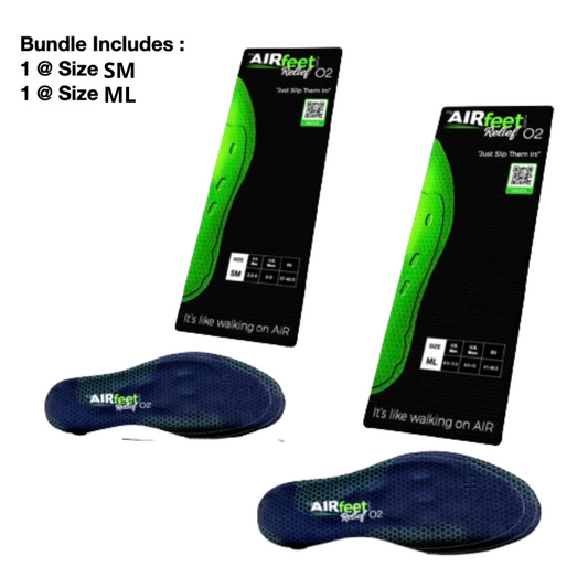 AIRfeet RELIEF O2, 2 Pair Bundle