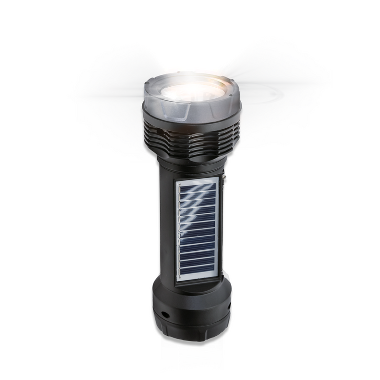 Solar Rechargeable Emergency Flashlight