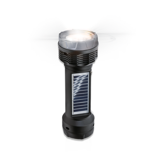Solar Rechargeable Emergency Flashlight