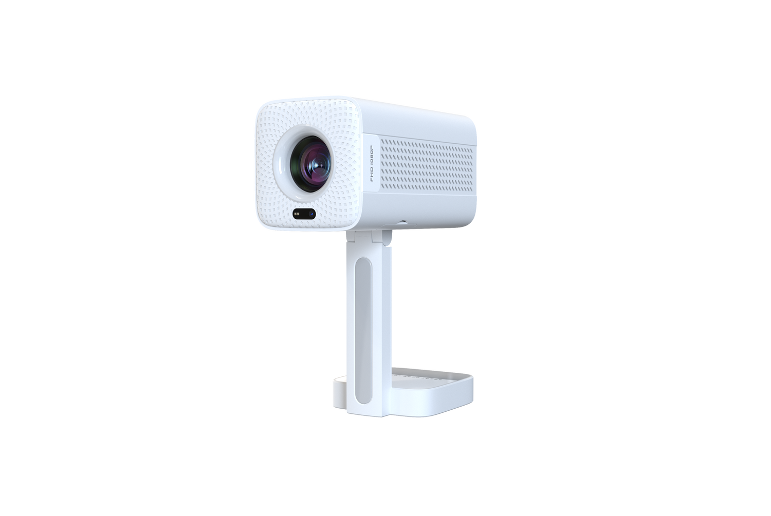 White camera on a white background