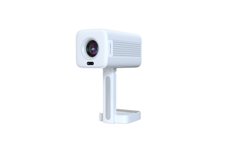 White camera on a white background