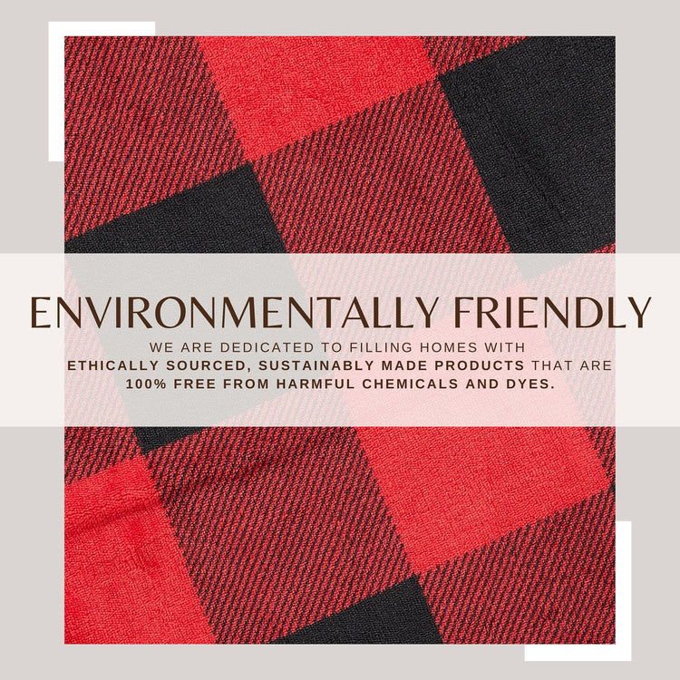 Ultra-Soft Velvet Plush Reversible Sherpa Fleece Blanket - Red/Black (Throw)