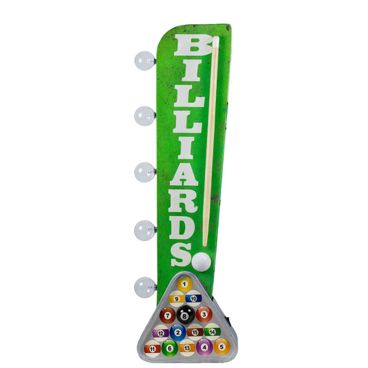 Vintage Billiards LED Marquee Off the Wall Sign (25" x 7")