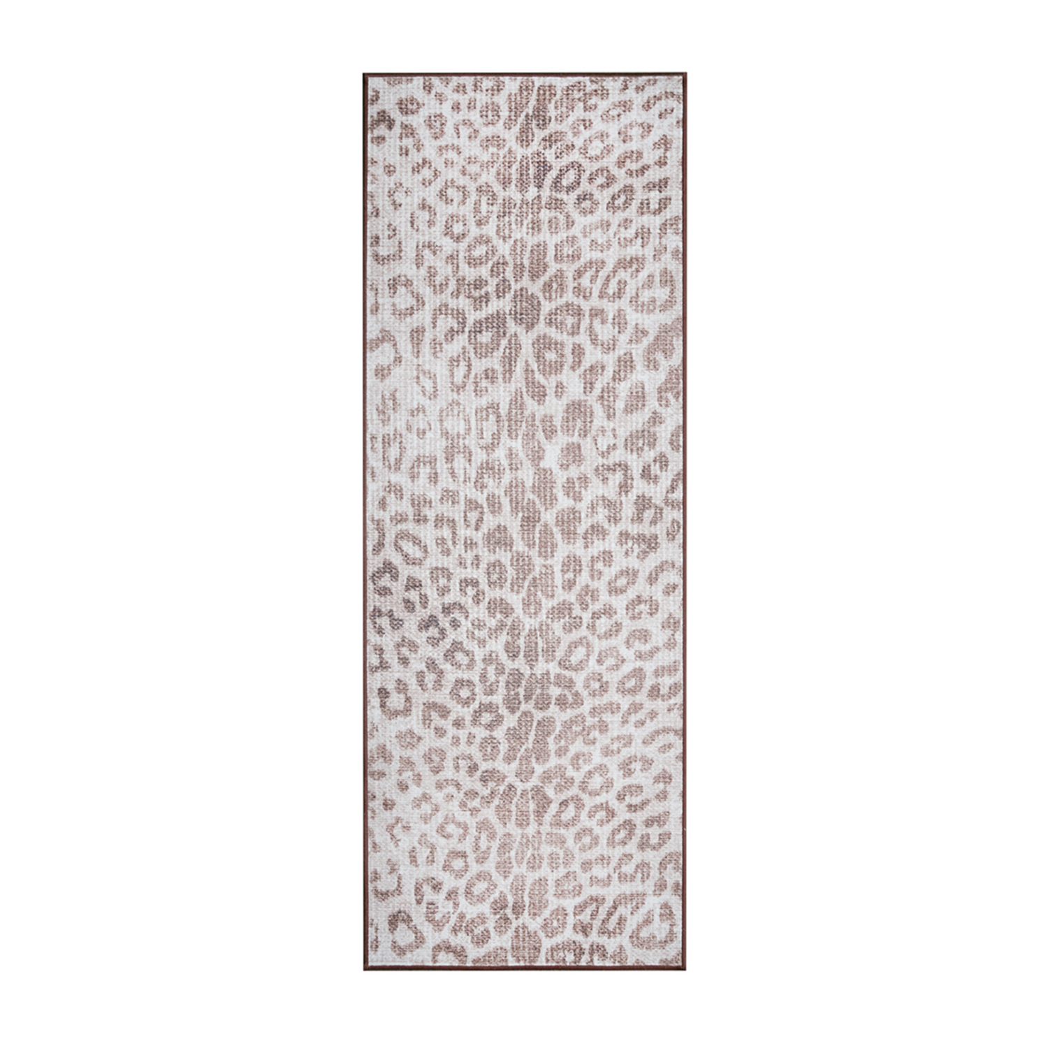 My Magic Carpet Miya Leopard Washable Area Rug 3'x5