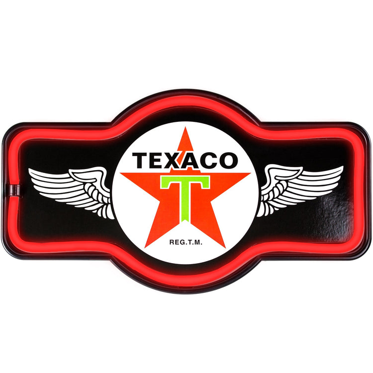 SPECIAL OFFER Officially Licensed Vintage Texaco LED Neon Light Sign (9.5" x 17.25")