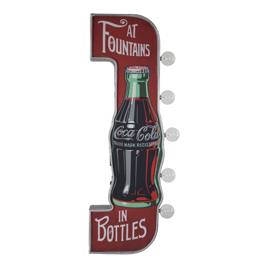 Officially Licensed Vintage Coca Cola in Bottles LED Marquee Wall Sign