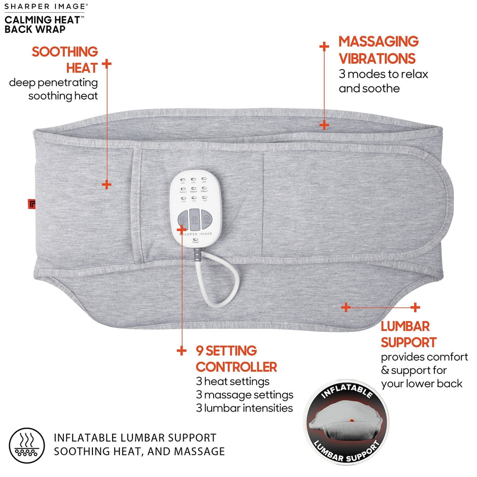 Calming Heat By Sharper Image Weighted Massaging Heating Pad CBS Deals