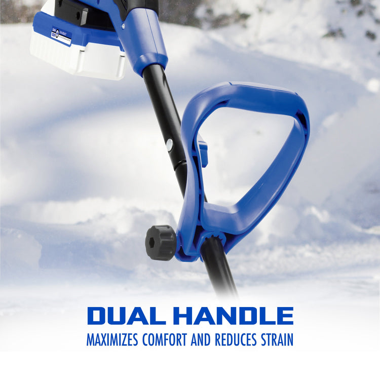 Snow Joe 24-Volt* IONMAX 13-Inch Cordless Snow Shovel Bundle | W/ 4.0-Ah Battery, Quick Charger, Cover, Ice Scraper and Extended 3-Year Warranty