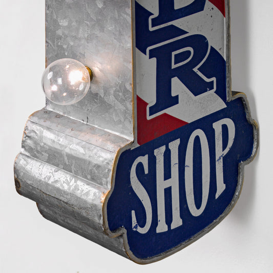 Barber Shop Vintage LED Marquee Off the Wall Sign (30" x 8")