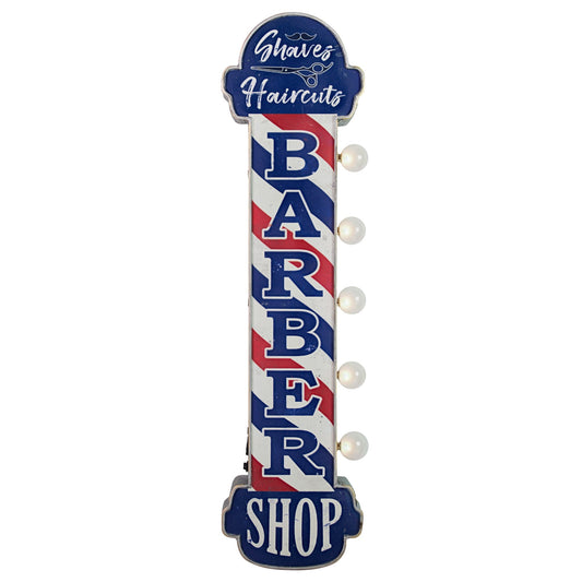 Barber Shop Vintage LED Marquee Off the Wall Sign (30" x 8")