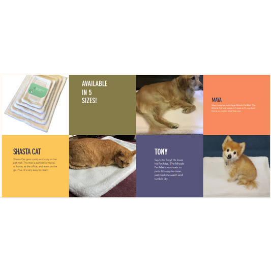 The Miracle Pet Mat - X-Small - Pearl White 20" x 13"