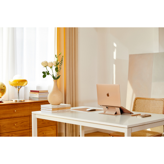 Invisible Laptop Stand in Gold