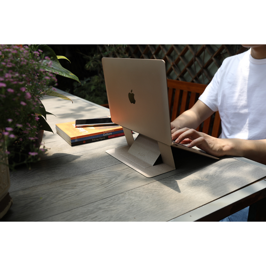 Invisible Laptop Stand in Gold