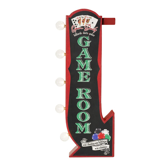 Vintage Game Room LED Marquee Off the Wall Sign