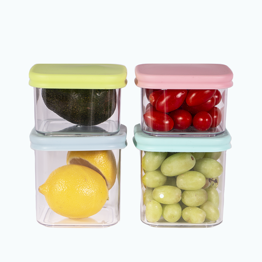 SPECIAL OFFER PrepCube Silicon Lid Food Container 4pc set