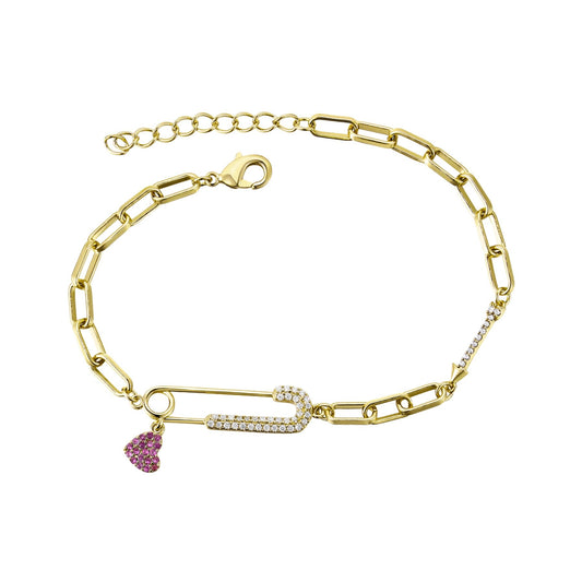 Heart Charm Adjustable Bracelet