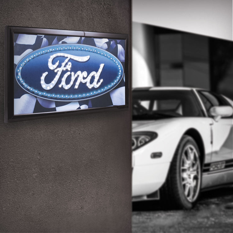 SPECIAL OFFER Officially Licensed Ford Logo Framed LED Sign