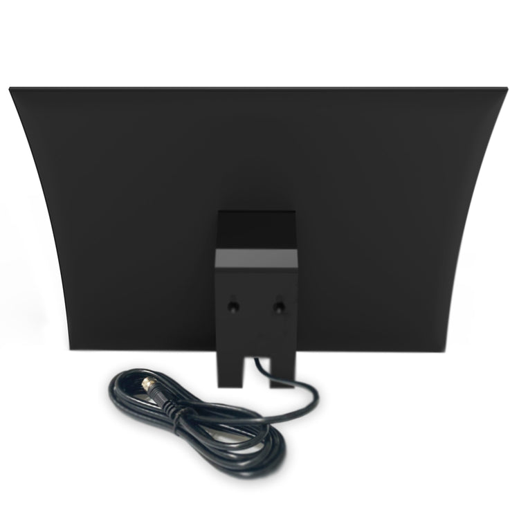 Arc Pro Amplified Indoor TV Antenna with Signal Indicator Lights, 10ft. Coaxial Cable, and Base Stand