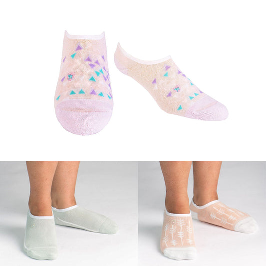 SPECIAL OFFER Bamboo Socks 3 Pack - What's Your Angle Pink, Dew Drop, Aurora Apricot